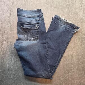 DELiA*s Reese Bootcut Jeans Juniors 9/10L Blue Medium Wash Mid Rise Stretch